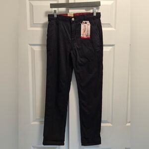 (5/$25) Levi's 502 Regular Taper Chino Stretch Size 14 Regular 27x29 NWT Black